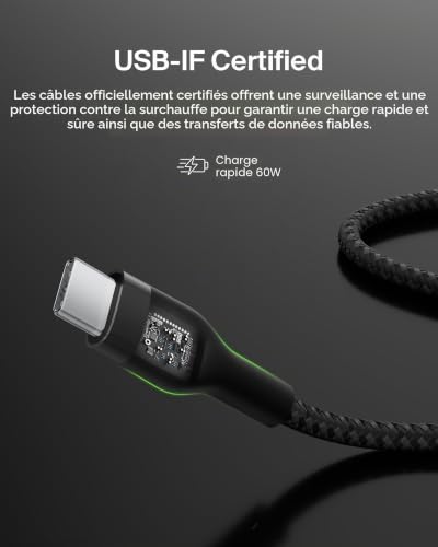 Belkin BOOST uarrCHARGE PRO Flex câble USB 2 USB 2.0 USB C CAB011BT2MBK - vue 6