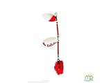 Mepps Tandem - Broche, color rojo y blanco