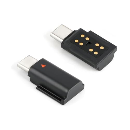 Image of Replacement for DJI Mic 2 Type-C Adapter, Wireless Microphone Receiver for Phone /PC /Tablet, 3.5mm Audio Recording Adapter