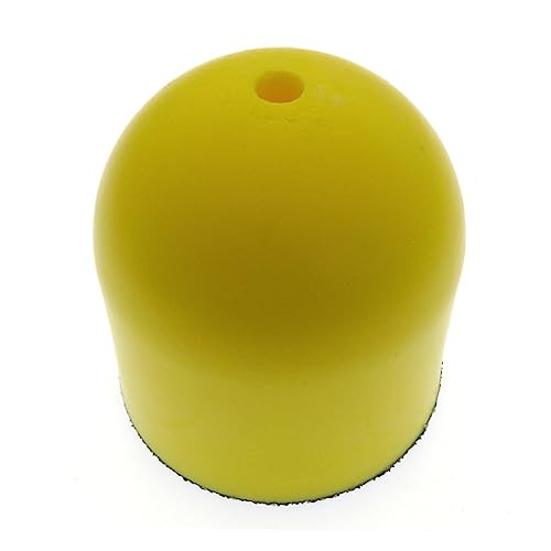 Veemoon Hook and Loop Polishing Pad Sanding Disc for Manual Hand Grinding Block Yellow Sanding Pad for Finishing