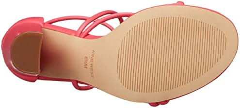 Nine West Women's MAER3 Heeled Sandal, Neon Pink, 8.5 | Image 3