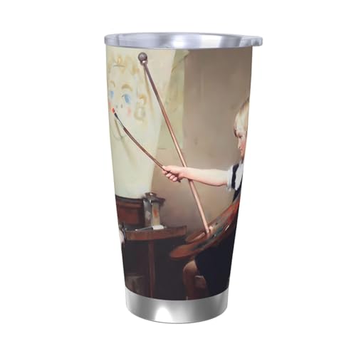 ノーマンロックウェル 水筒 真空断熱ケータイマグ 600ml ステンレスボトル 車用 直飲み 保温 保冷 フタ付きコーヒーカップ アウトドア 車のネイブに最適 スポーツタイプ ステンレスクールボトル 軽量 隔? 水筒 男の子 女の子