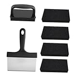 jojofuny Kit de Brosses Barbecue Robustes avec Racloir Inoxydable pour Nettoyage Rayures O...
