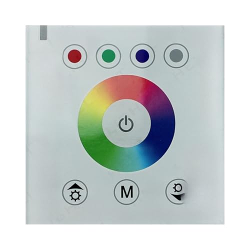 Variateur de couleur RGBW en verre luxueux pour ruban LED blanc