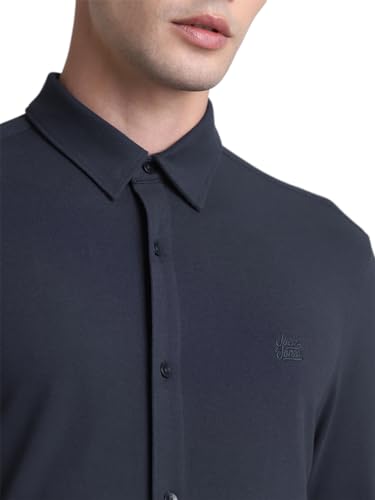 Image of Jack & Jones Men's Cotton Solid Slim Fit Shirt
