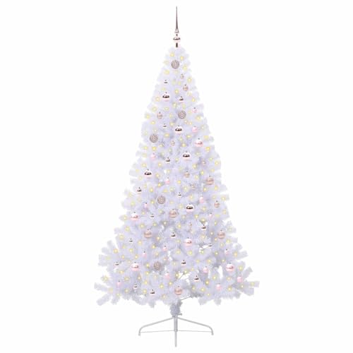 Árbol de Navidad Artificial de 210 cm de PVC decorativo con luces LED integradas 4