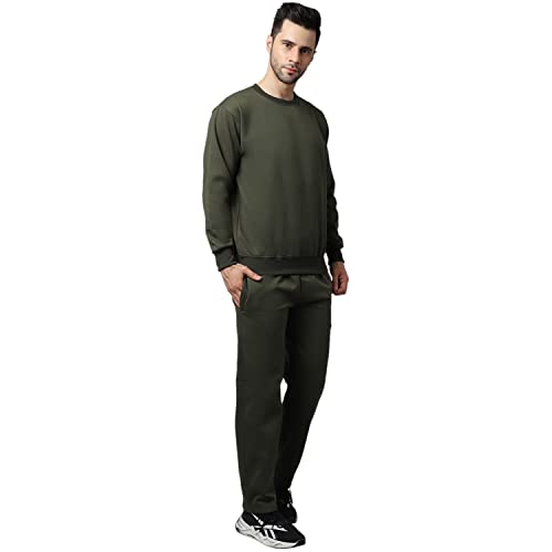 Image of Mack Jonney Fleece Solid Tracksuit Co-ord Set for Men- SW RN LOWER 02-P