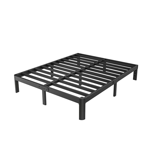 Full Size Bed Frame 12 Inch, Black Metal Full Bed Frame No Box Sp...