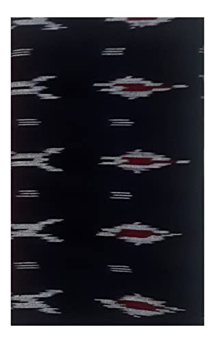 Image of Cotton Pochampally ikat unstitched blouse, Kurthi, long frock fabric material for women (1 meter, 2 meters & 3 meters)