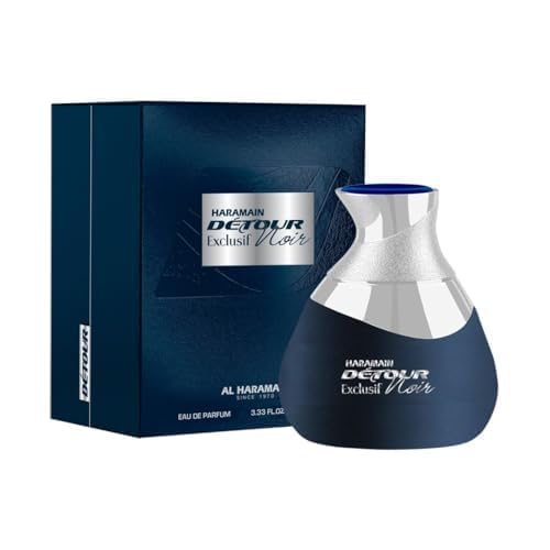 Image of Al Haramain Detour Noir Exclusif Eau de Parfum Spray for Unisex, 3.4 Ounce