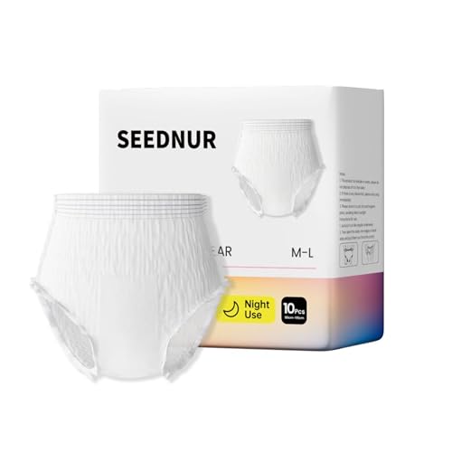 Disposable Period Pants 10 Pieces of Individually Packaged Womens Period Pants Ultra-Absorbent and Breathable Disposable Underwear All Around Anti Side Leakage (XL)