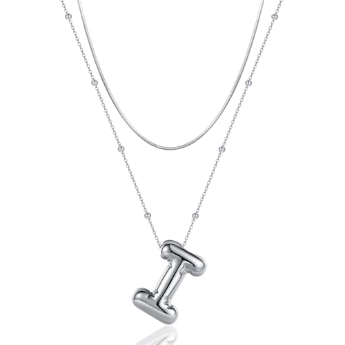 Pendentif alphabet avec nom YCTTKDD en ras du cou superposé, bijou tendance pour femme
