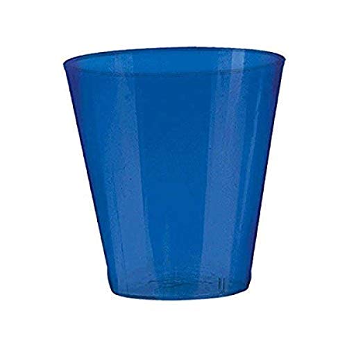 Big Party Pack Bright Royal Blue Shot Glasses  2 oz  Pack of 100  Party Supply