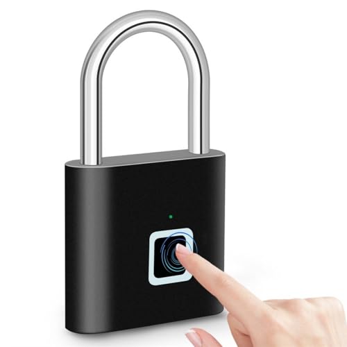 Generic Fingerprint Padlock, Locker Lock, Usb Rechargeable, Smart Padlock With Keyless Biometric cover