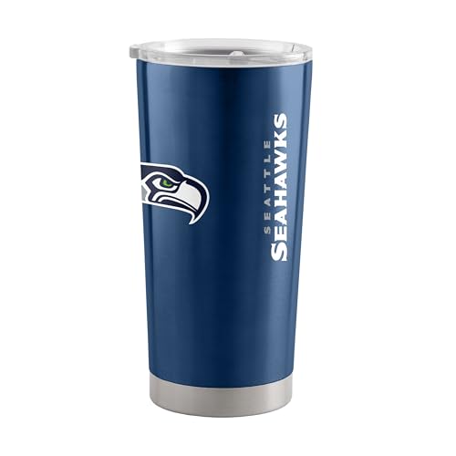 Image of Seattle Seahawks NFL 20oz Stainless Steel Insulated Tumbler, Slider Lid