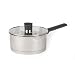 Produktbild Russell Hobbs RH01163EU Excellence 18cm stieltopf mit deckel, 2L Kochtopf stieltopf mit Glasdeckel, hochglanzpoliert Stielkasserolle, Stieltopf kasserolle induktion pfanne, Spülmaschinenfest saucepan