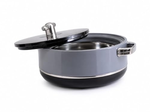 Image of Deluxe Decor Inner Stainless Steel Insulated Casserole Thermoware Casserole (Black)