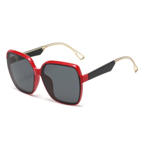 Lunettes de soleil larges pour femme élégantes sur la plage avec verres dégradés anti-UV