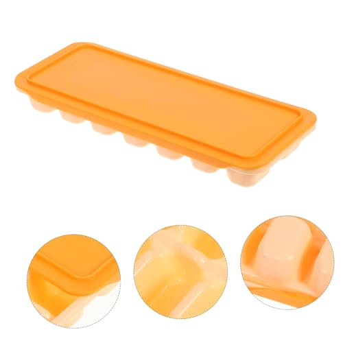 VICASKY 2 cubiteras naranja para hielo fácil uso miniatura 5