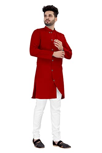 Image of Kurta pyjama for Mens In cross patten and classis colours