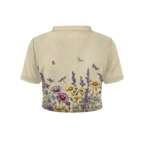 Image of Womens Short Sleeve Cardigans Lightweight Summer Cardigan Trendy Bolero Shrug Cute Floral Cardigan Sheer Bolero