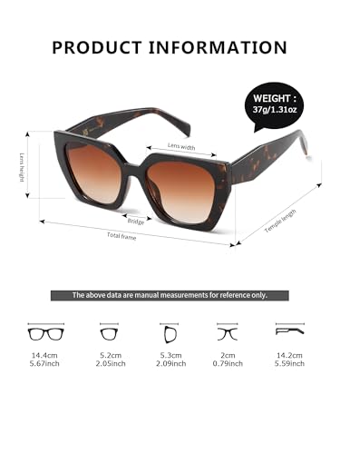 Trendy Oversized Sunglasses Womens Big Square Cat eye Sun Glasses Lentes de sol para mujer2