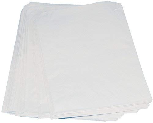 1000 x White Sulphite Bag strung 32gm, 10"x10"
