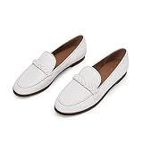 Womens Classic Loafers Comfort Flats Narrow Fit Cute Braided Strap Moc Toe Casual Slipper Slip On Sh