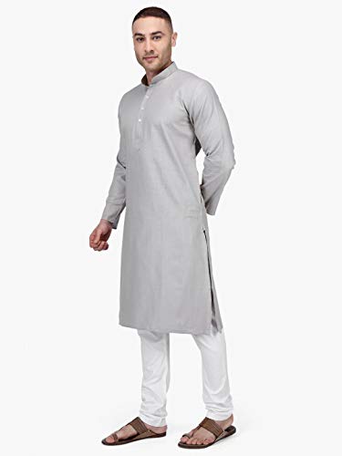 Image of Rajubhai Hargovindas Men's Premium Cotton Solid Kurta
