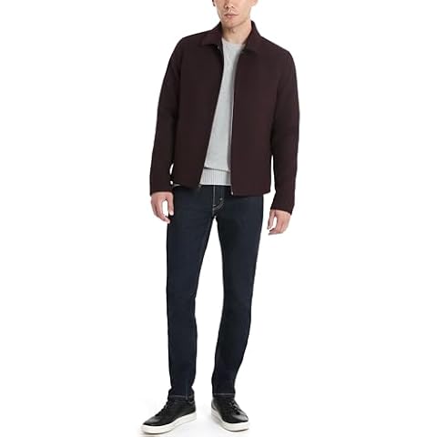 Van Heusen Men's Trudy Casual Trucker Jacket, Burgundy, XX-Large Cover