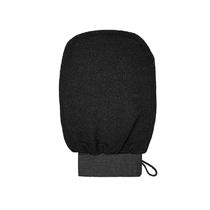 KRUSH Body Exfoliating Glove - Pure Viscose Fibre, Double-Layered Exfoliating Body Glove for Dead Skin, Tan Removal for Face and Body (PACK OF 2 PCS BLACK COLOR)-image-13