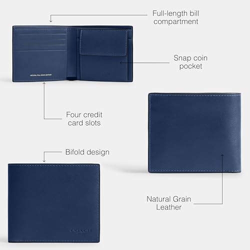 Coach Coin Wallet, Deep Blue3