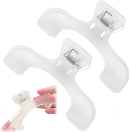 2PCS Transparent Book Clip & Page Holder - Hands-Free Portable for Books, Magazines, Notebooks, and Music Sheets