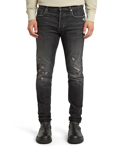 G-Star Men's Attacc Low Rise Straight Leg Worn Jean in Blue
