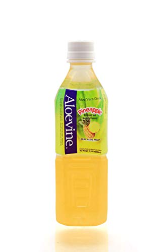 Aloevine Aloe Vera Drink (Pineapple, 16.9 oz 10 Pack)