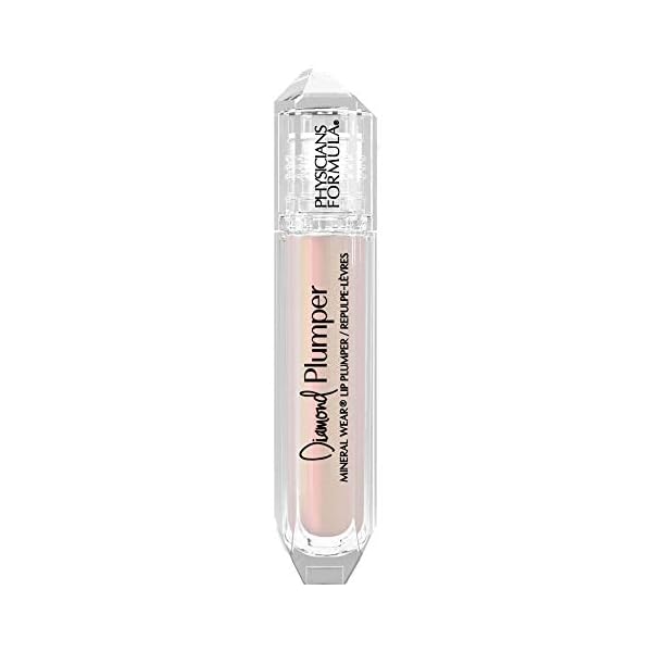 Physicians Formula Mineral Wear Diamond Lip Plumper Gloss, Dermatologist Tested, Light Pink Princess Cut