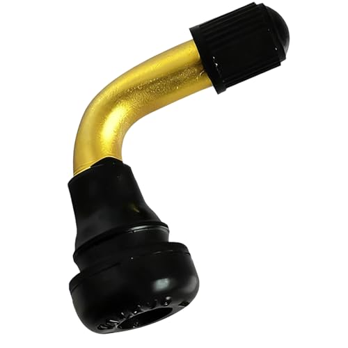 Válvula para Neumáticos de Reposición, Parte De Reemplazo De Aluminio Doblado A 90 Grados En Ángulo, Válvulas Para Neumáticos Sin Cámara De Motocicleta, Para Motocicleta ATV Go-Kart Bicicletas Eléctri