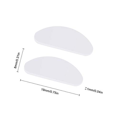 20 Paires Plaquettes de Nez en Silicone, Adhésif Plaquett Lunette, Protection Nez Antidérapant pour Lunettes et Lunettes de Soleil, Transparent - Image 3