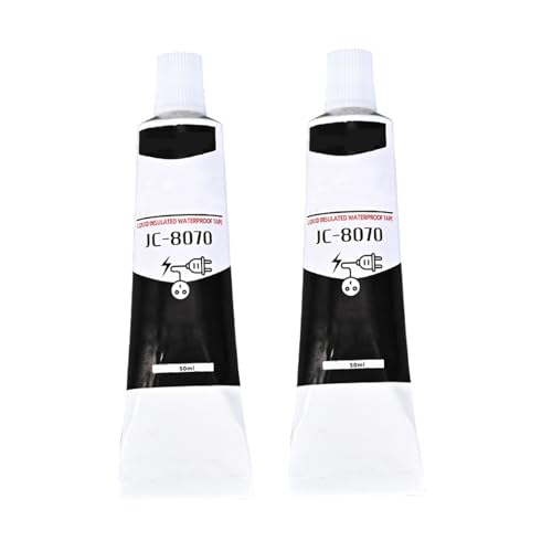 Cinta Aislante Liquida,Pintura Aislante,Adhesivo Resistente a Altas Temperaturas,Adecuado para Placas de Circuito Impreso y Tableros de Control, Transparente,Cura Rápida,Fuerte Liquidez 50ml*2pc