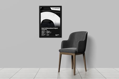 Image of BLINKART ED SHEERAN- No.6 Collaborations Project Wall Photo Frames | Wall Art for Bedroom, Living Room, Studio or Office | Album Cover Print with Spotify Song Link QR Code | Gift for Fans - 8x12 In