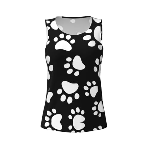 Camiseta sin mangas deportiva mujer Kfjghhl Bear Paw espalda cruzada fitness 5
