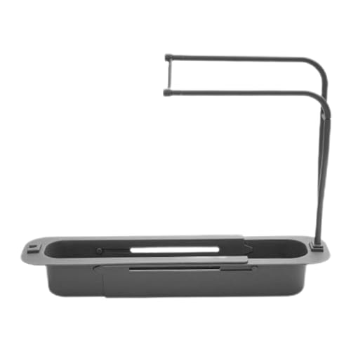 TILEZE - Soporte de paño para platos, soporte de fregadero, soporte para paños de cocina impermeable, soporte de paño de cocina, soporte de trapo para platos ajustable, soporte de paño para platos