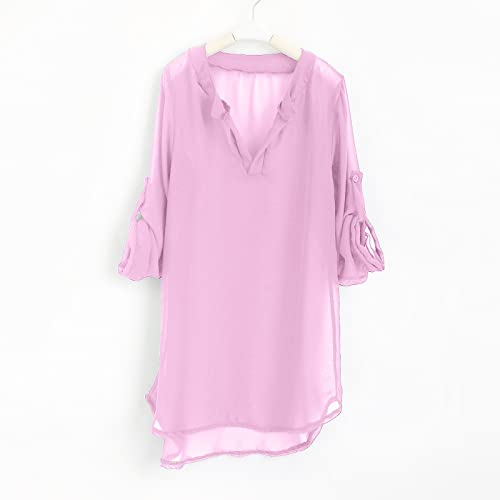 KAGAYD Little Girls Swimsuit Coverup Solid Hooded Cover Up Bathing Suit Beach Kids Dress Swimwear4