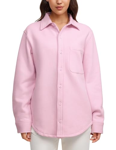 Amazon.com: CRZ YOGA Womens Fleece Shacket Jackets Fall Warm
