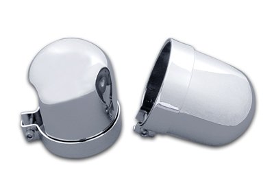 Amazon.com: V-Twin 54-0154 - Chrome Dome Style Shock Cover Set