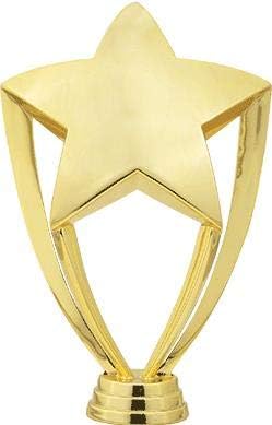 Crown Awards Shiny Gold Star Trophies, Personalized Shiny Gold Star Trophy with Custom Engraving Included Prime