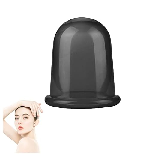 Coppetta Anticellulite in Silicone, Coppette Massaggio Cupping Anti Cellulite, La coppettazione sottovuoto può essere utilizzata per glutei, collo, ventose anticellulite (Nero)