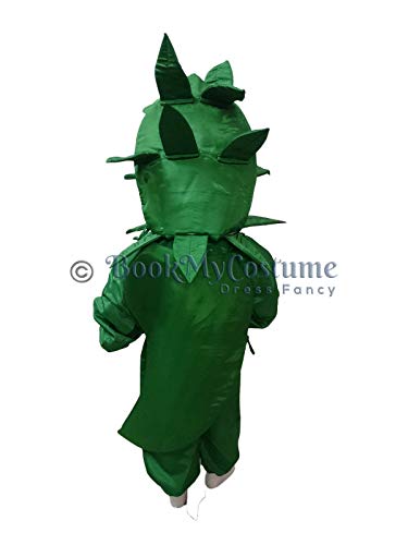 Image of BookMyCostume Green Chilli Hari Mirch Vegetable Kids Fancy Dress Costume 5-6 years
