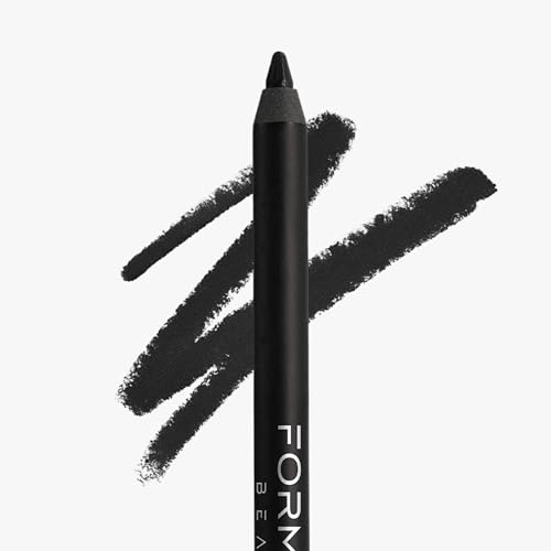 Formless Beauty by Jenny McCarthy Classic Eyeliner Creamy Hydrating Vegan Clean Formula Long-Wear Blendable (Rich Black)