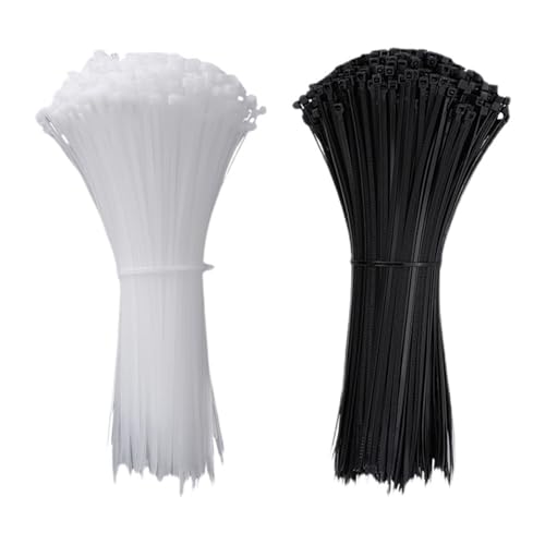 Attaches de câbles autobloquantes 3x100mm, petit serre-câble plastique blanc nylon